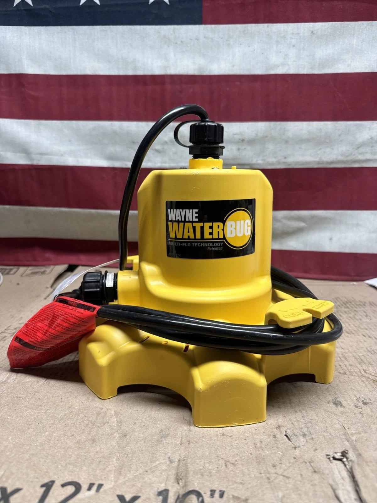 Wayne 1/6 HP WaterBUG Submersible Utility Pump with Multi-Flo Technology USED