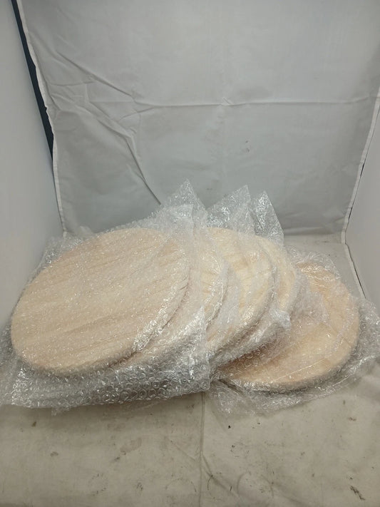 Set Of 5 Team Yaya Pine Wood Circles 12' Diameter 1' Thickness