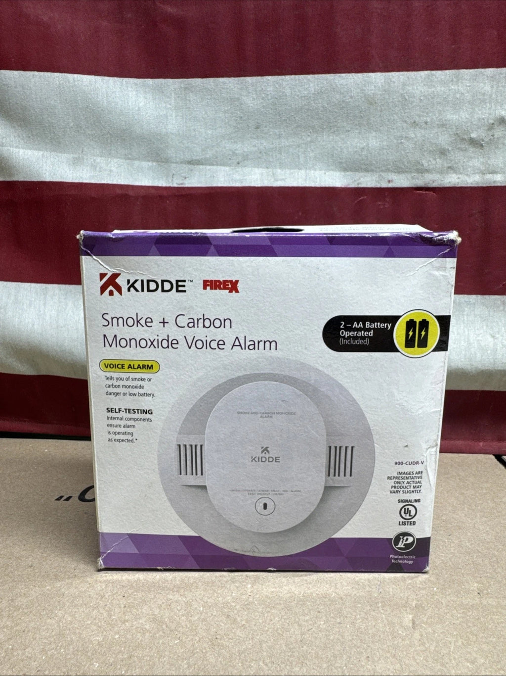 Kidde Smoke & Carbon Monoxide Voice Alarm Self Testing 900-CUDR-V