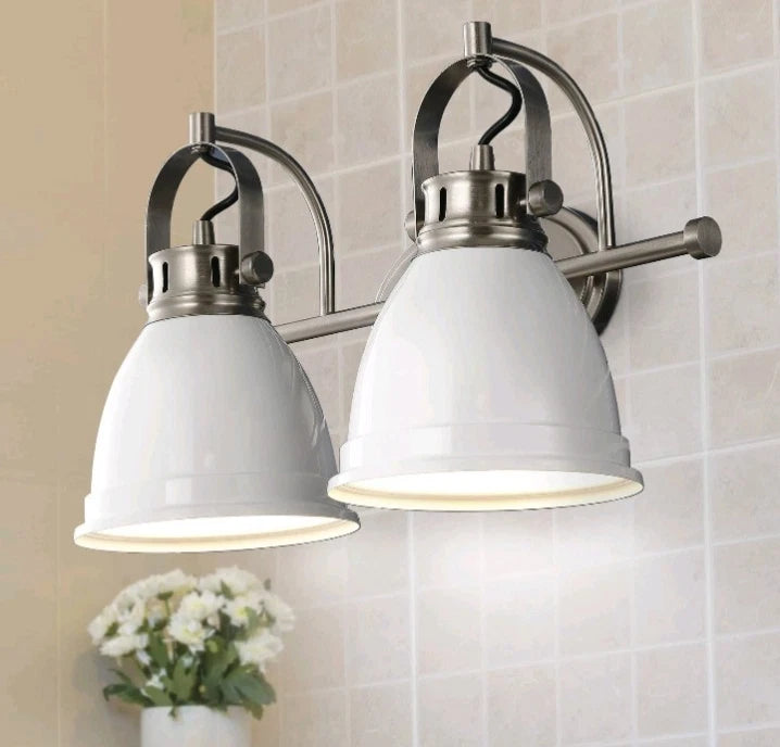 JONATHAN Y Lighting JYL1115 Phineas 2 Light 16"W LED Vanity Light - White OB