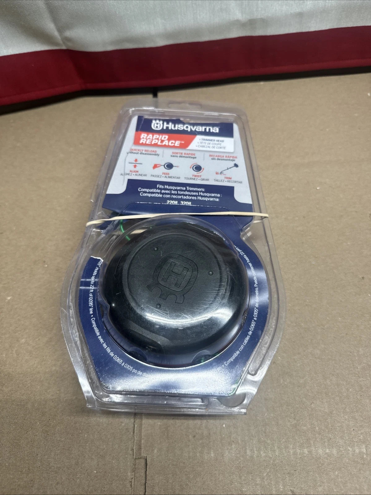 Husqvarna 599915603 220iL-320iL Rapid Replace Trimmer Head - Black New