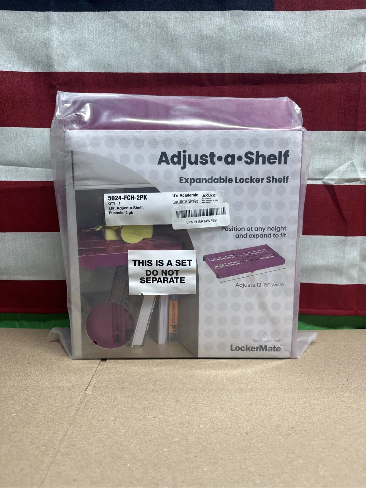 Adjust-A-Shelf Locker Shelf Extends to Fit Your Locker Easy to Use.