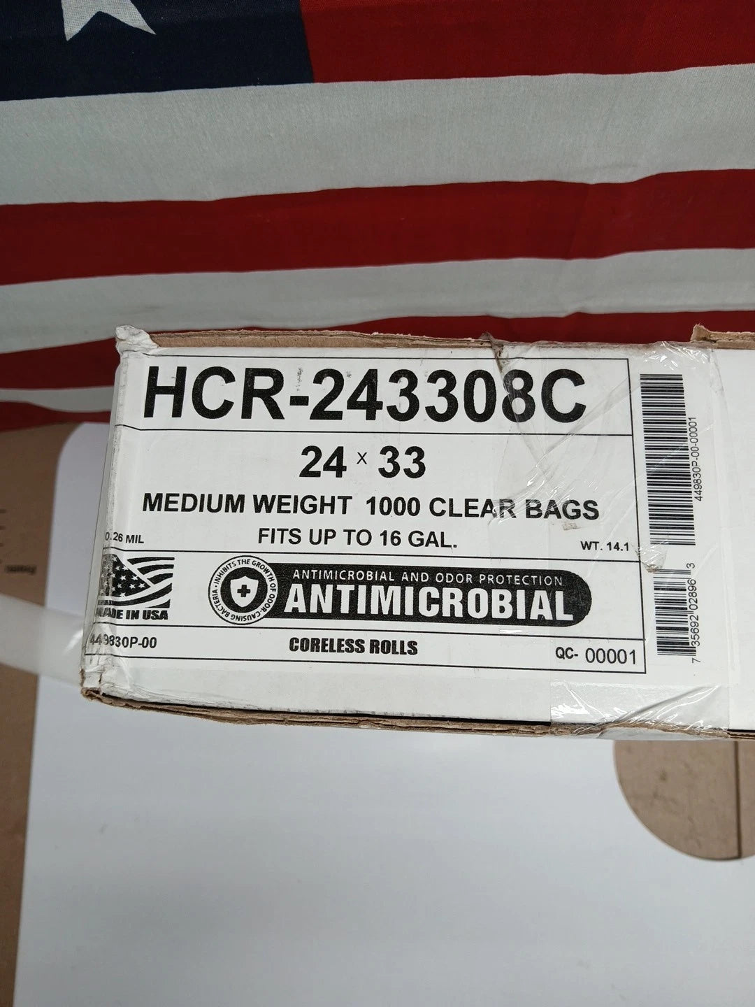 16 GAL High Density Trash Bags,