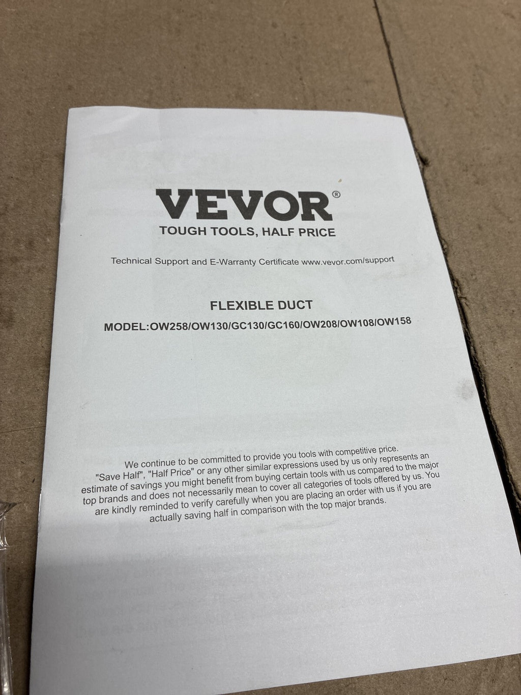 VEVOR Dryer Vent Hose, 4'' Insulated Flexible Duct 25FT Long with 2 Duct Clamps