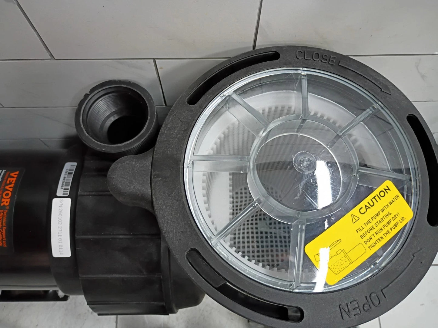 Above Ground Pool Pump 1HP 80 GPM Max Flow Single Speed Swimming Pool Pump 115v
