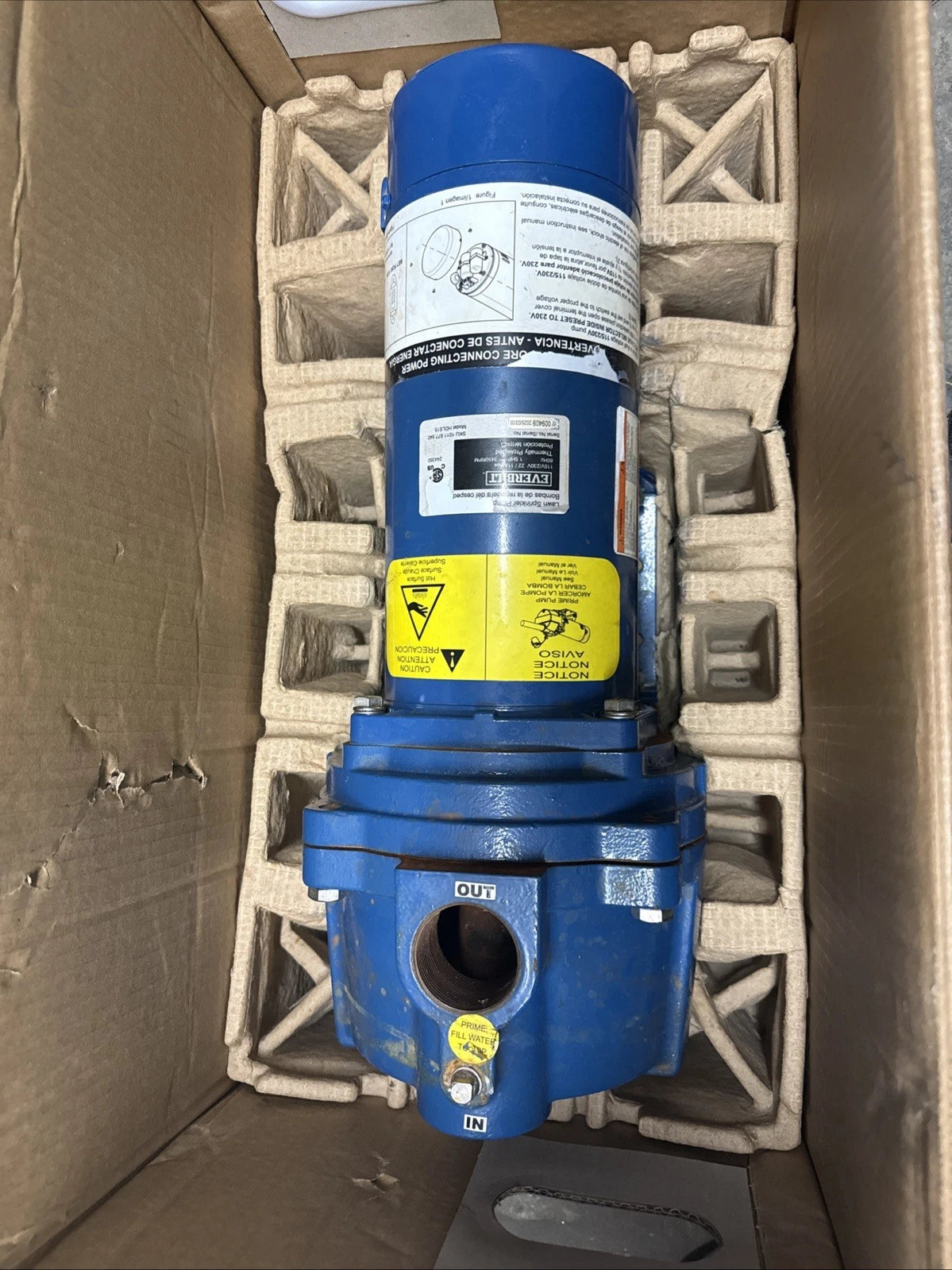 Everbilt 1-1/2 HP Cast Iron Lawn Irrigation Pump HDLS15 *For Parts*