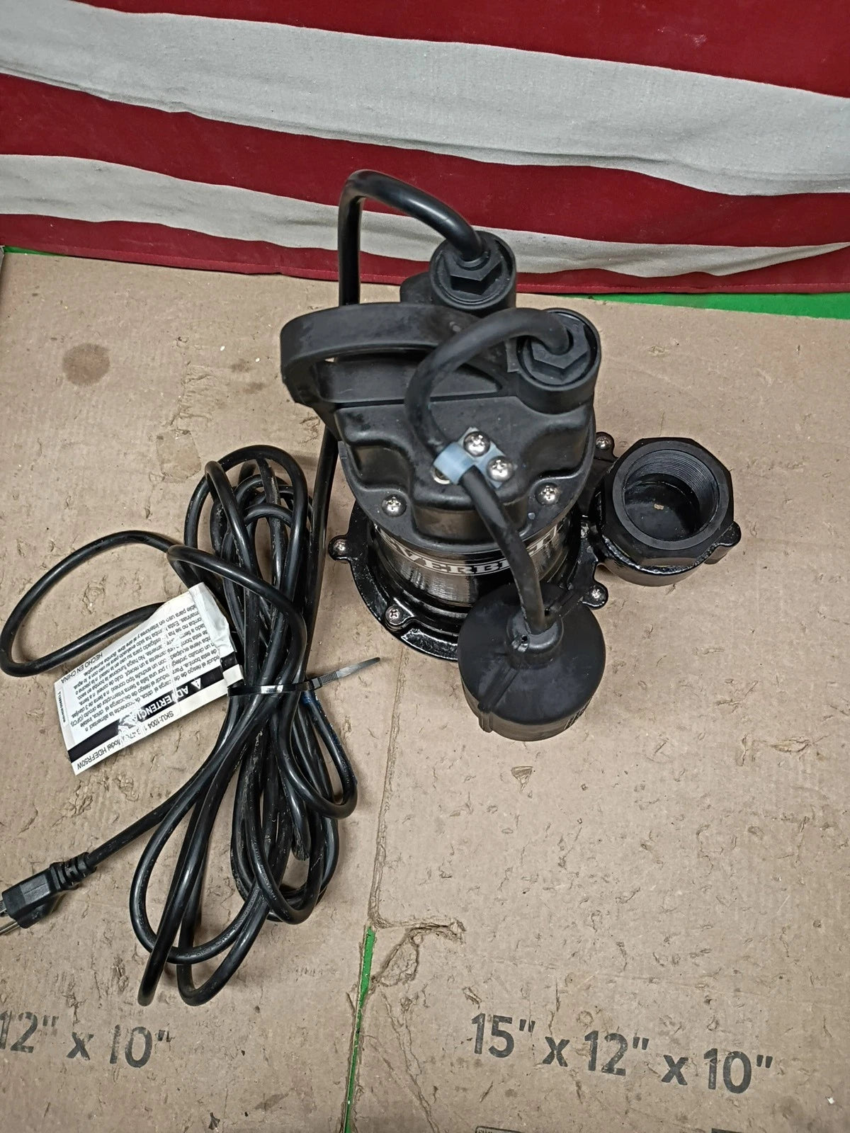Everbilt HDEFR50W 1/2 HP Effluent Pump, USED READ DESCRIPTION