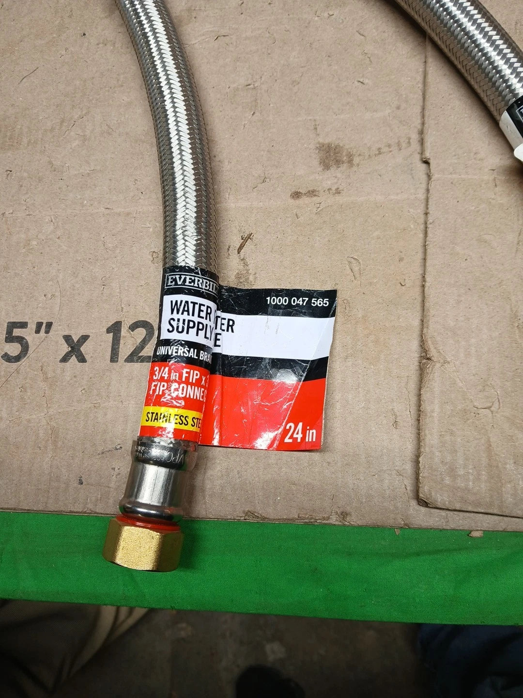 2pk 3/4 in. FIP x 3/4 in. FIP x 24 in. Stainless Steel Water Heater Supply Line