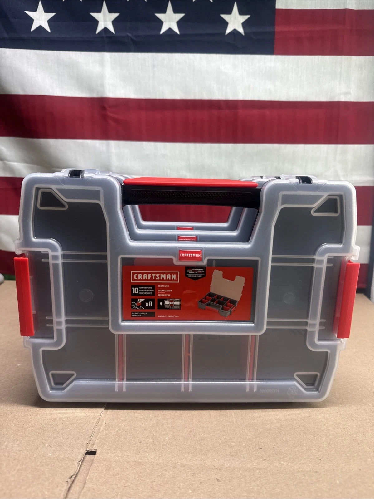 CRAFTSMAN Storage Organizer Small Parts Organizer 3-Packs with 10-Compartment...