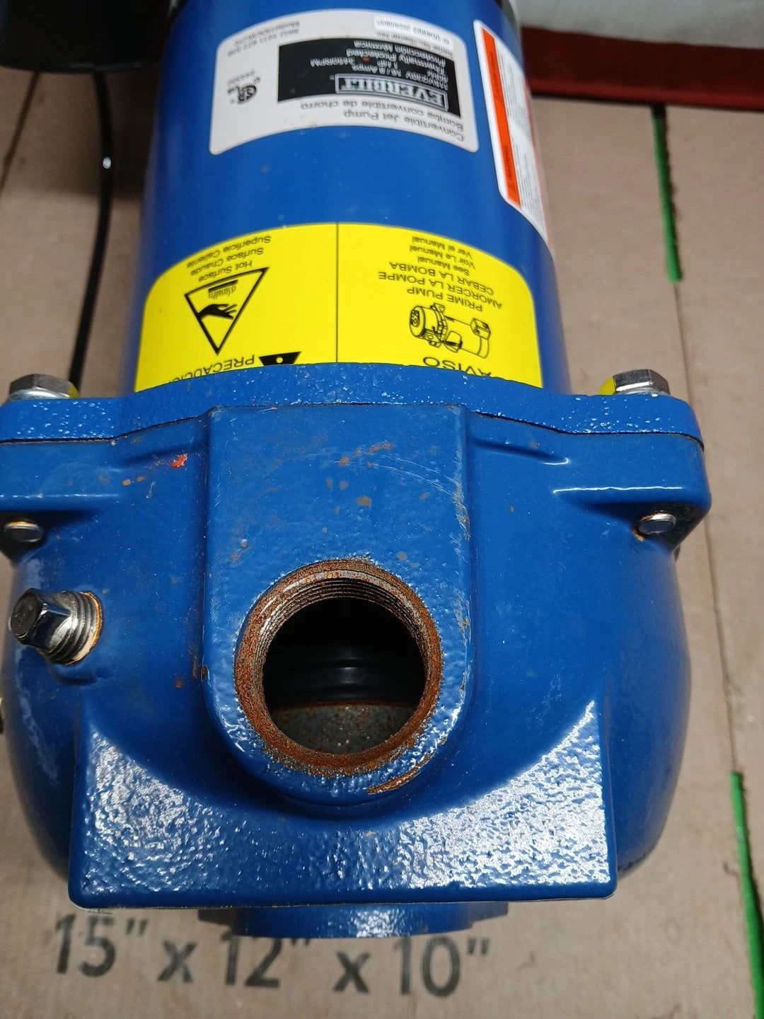 Everbilt 1 HP Professional Convertible Jet Pump. Read Description*PARTS ONLY*