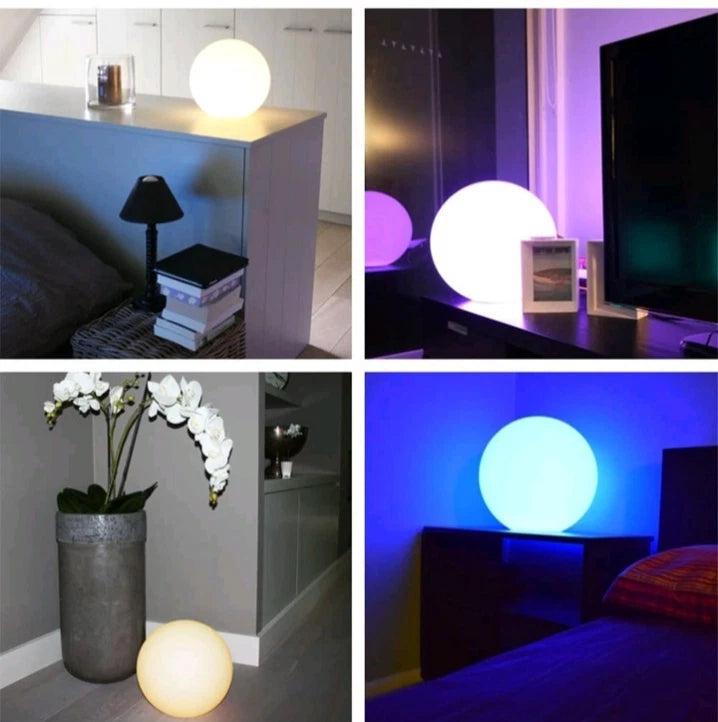 Mr.Go 10 Ultra-Fun Waterproof RGB Color-Changing LED Ball Light Orb Globe Lamp.