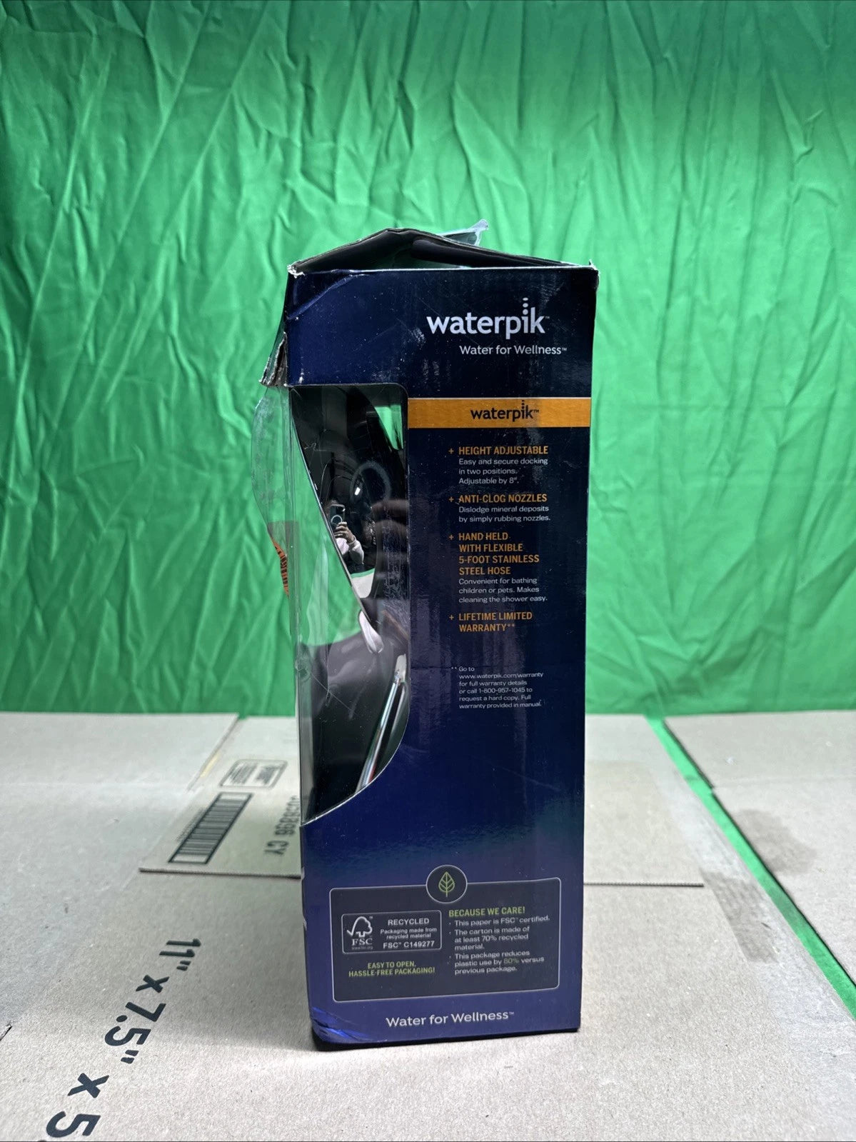 Waterpik 8-Spray Wall Mount Magnet Multi Height Handheld Shower Head 1.8 GPM