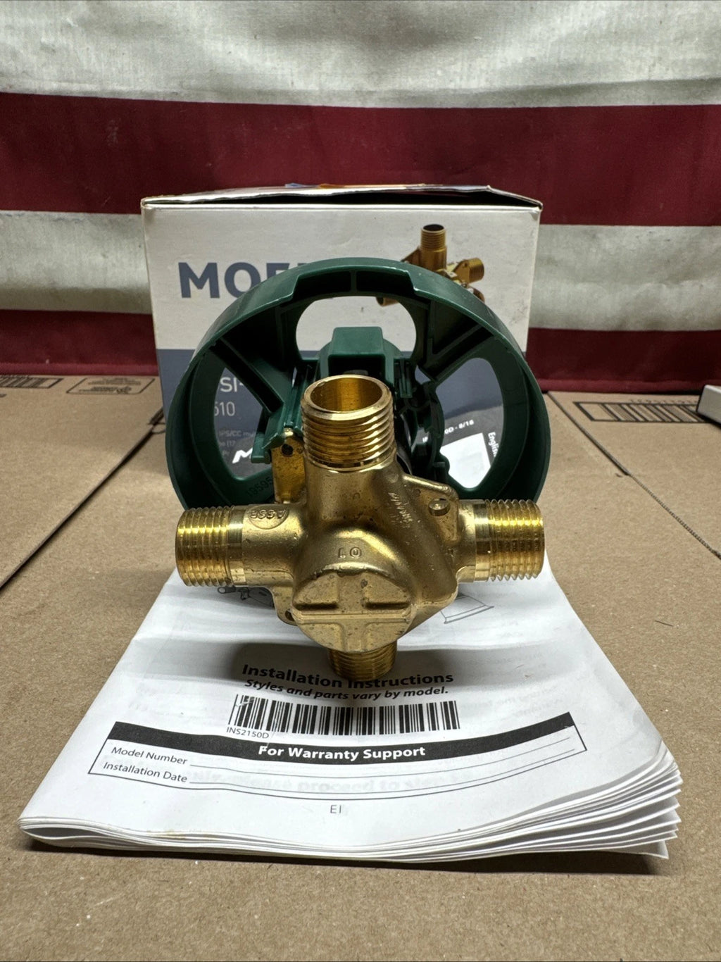 Moen 1/2 Inch Posi-Temp Pressure Balanced Rough-In Tub/shower Valve Model: 82510