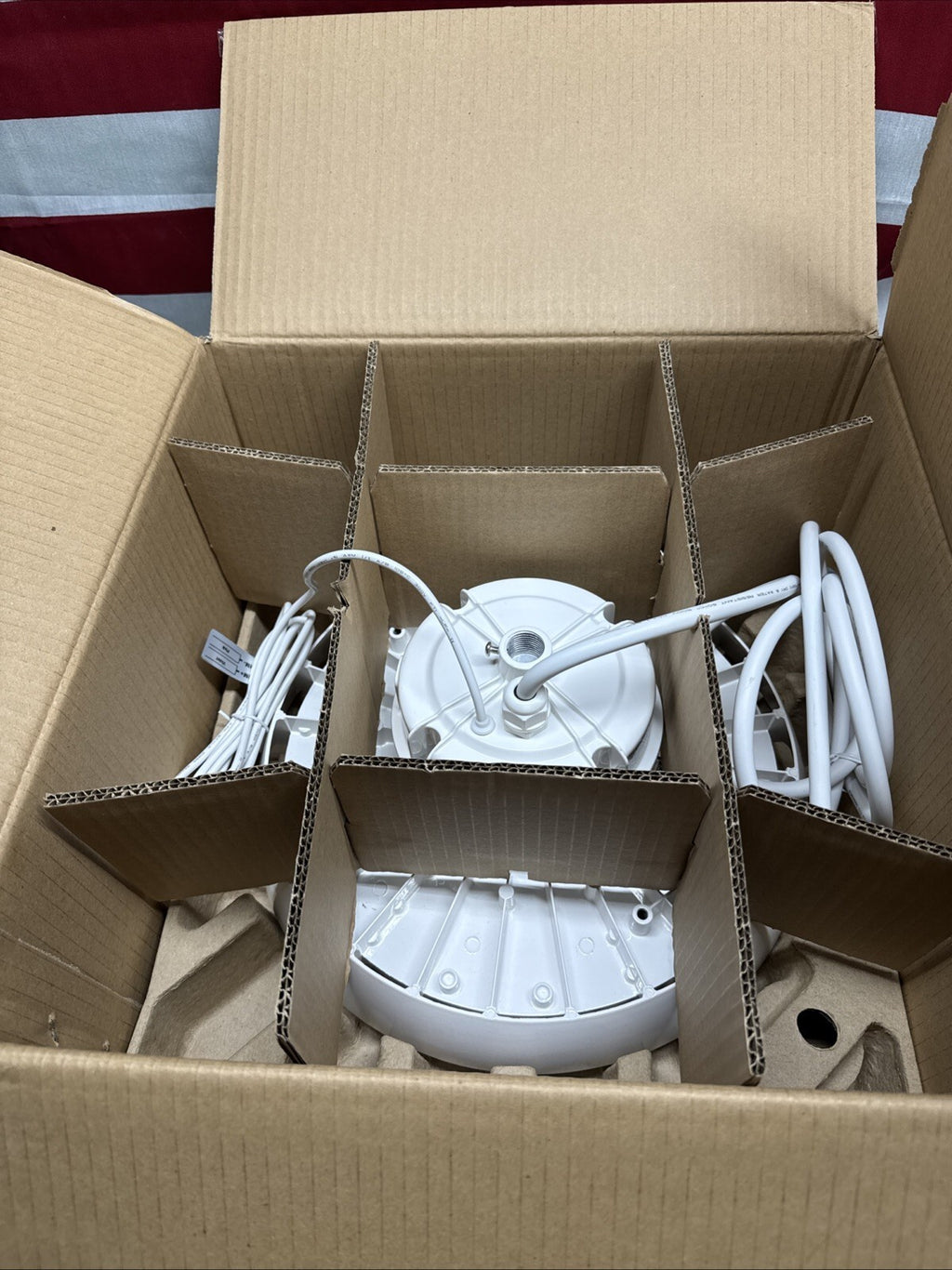 Metalux 13 in. Round 400-watt Equivalent Integrated LED White High Bay Light