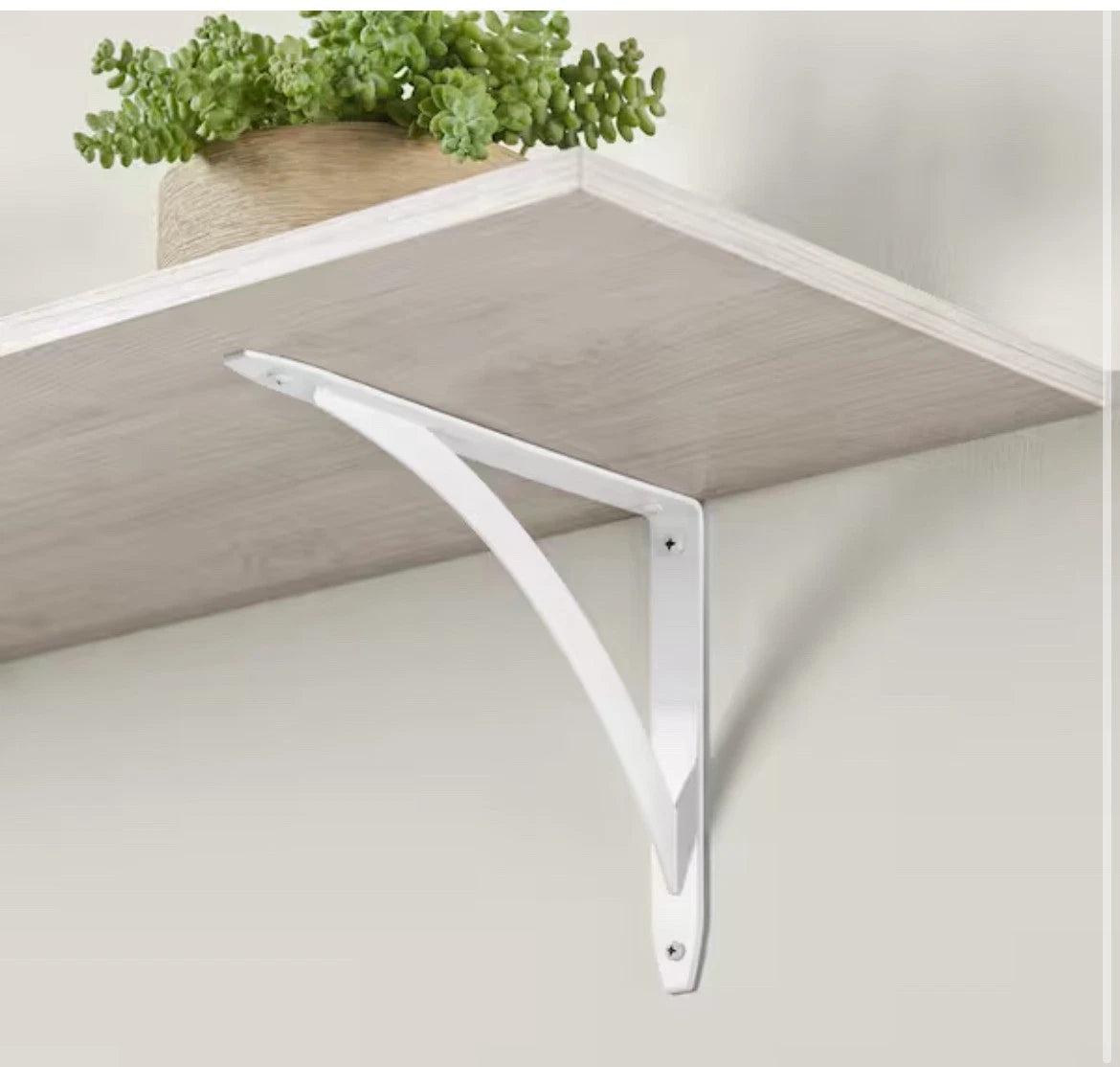 10-PACK Everbilt 10" White Cove Arch Decorative Shelf Brackets NEW
