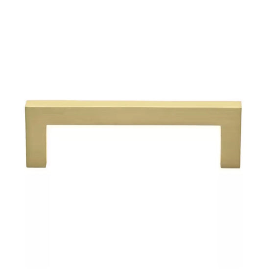 Lot Of 9 GlideRite 3-3/4" CC Square Cabinet Bar Pull Satin Gold - 21683-96-SG-1