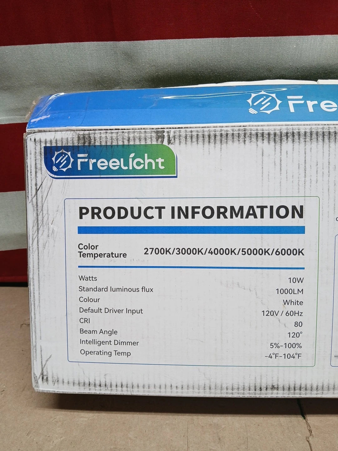 6pk Freelight 6 Inch 5CCT in 1 led can lights with flat trim