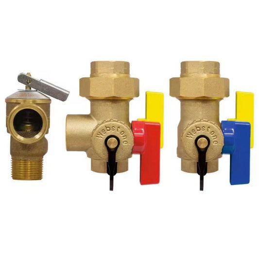 Webstone 3/4 in. EXP Ultra-Compact Tankless Water Heater Service Valve 42443WPRR