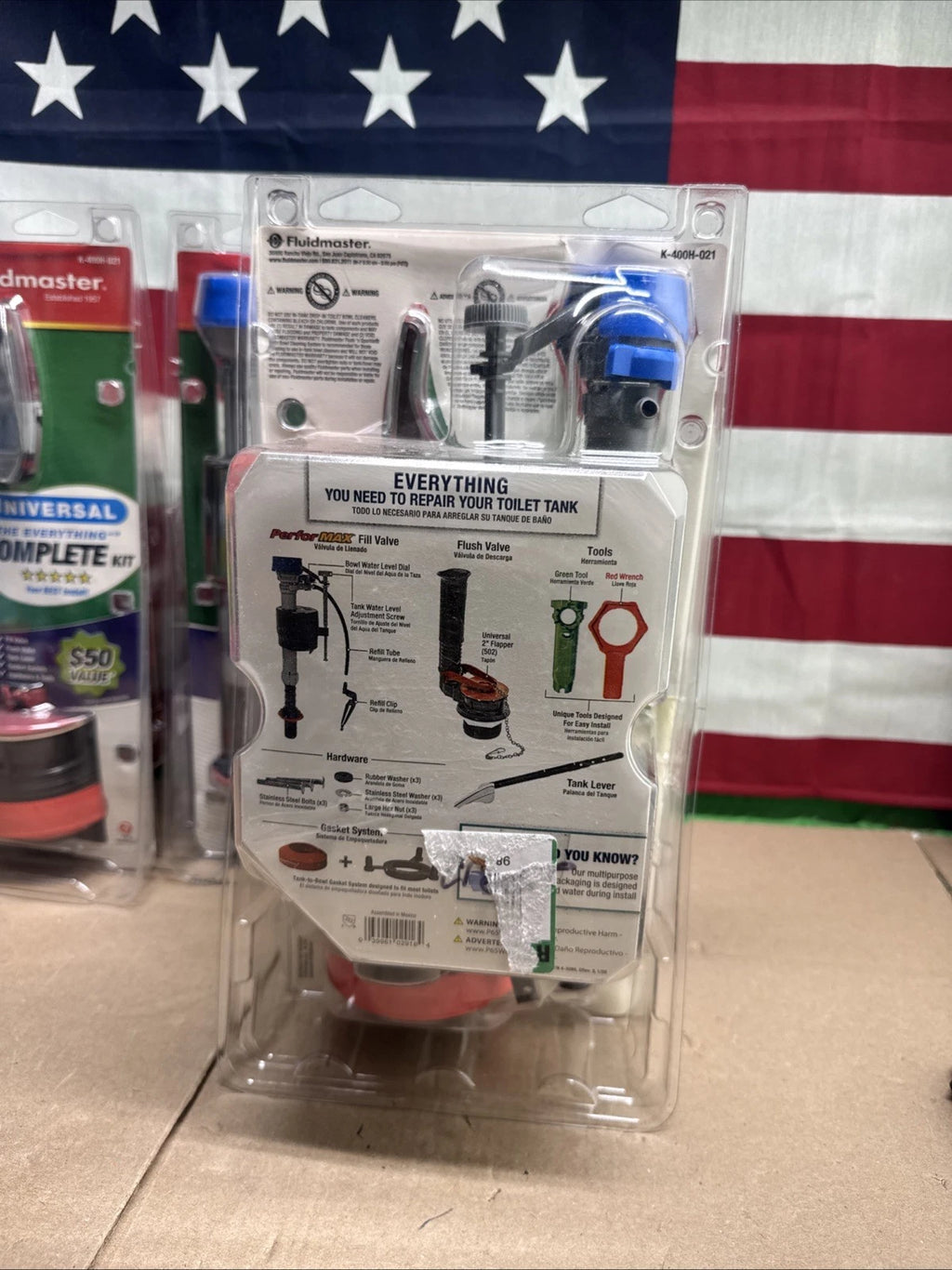 5PK Fluidmaster Universal Complete Toilet Kit #K-400H-021