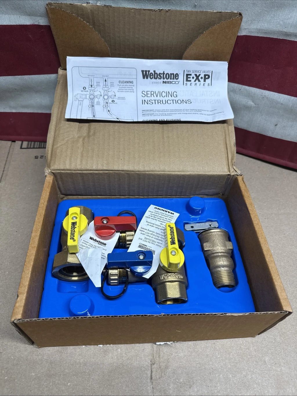 Webstone 3/4 in. EXP Ultra-Compact Tankless Water Heater Service Valve 42443 OB