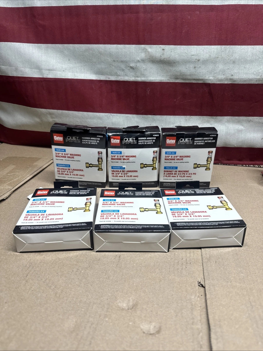Lot Of 6 Oatey Quiet Pipes 3/4 x 3/4 Washing Machine Hammer Arrestor Open Box