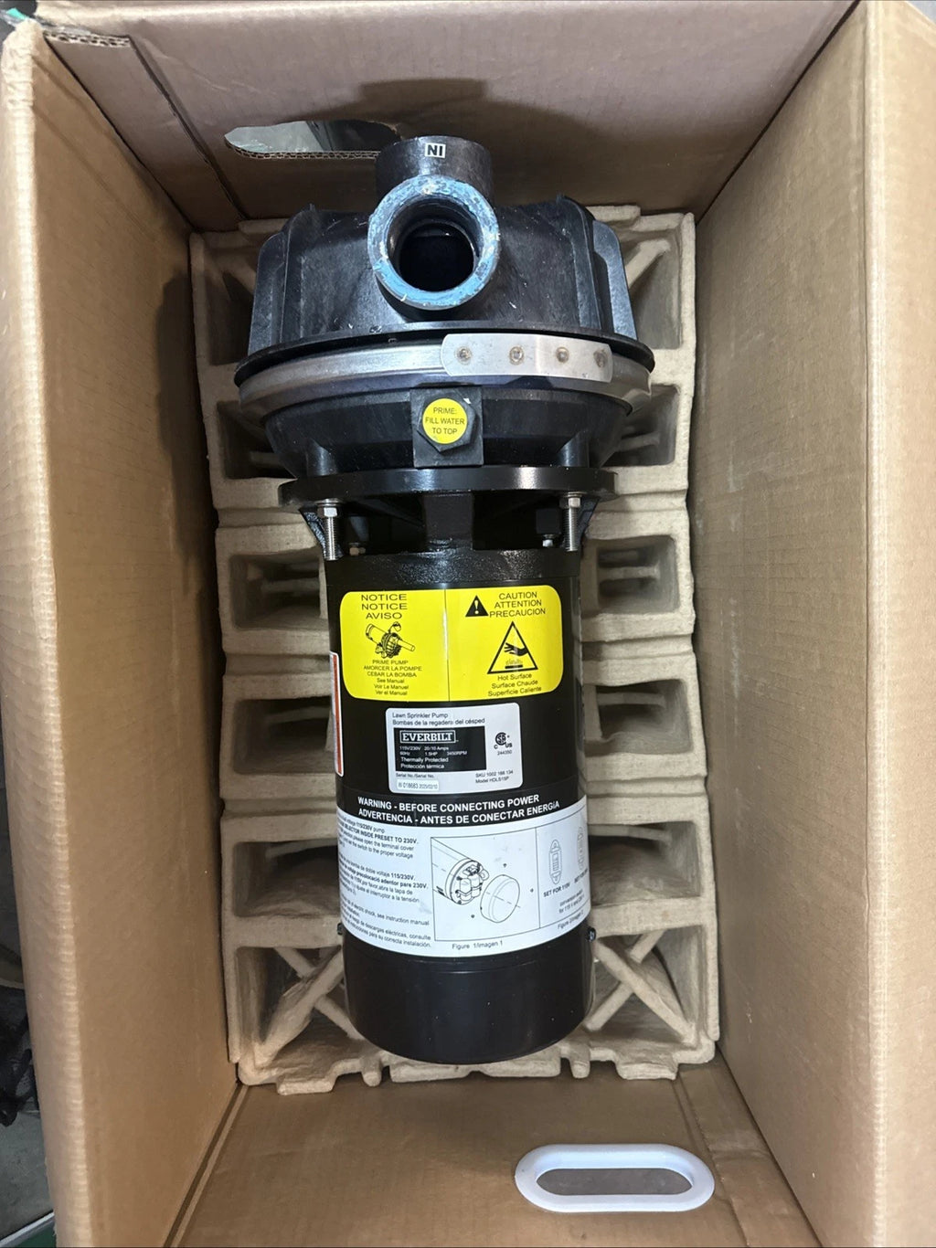 Everbilt Lawn Irrigation Pump Plastic 1.5HP HDLS15P PARTS ONLY