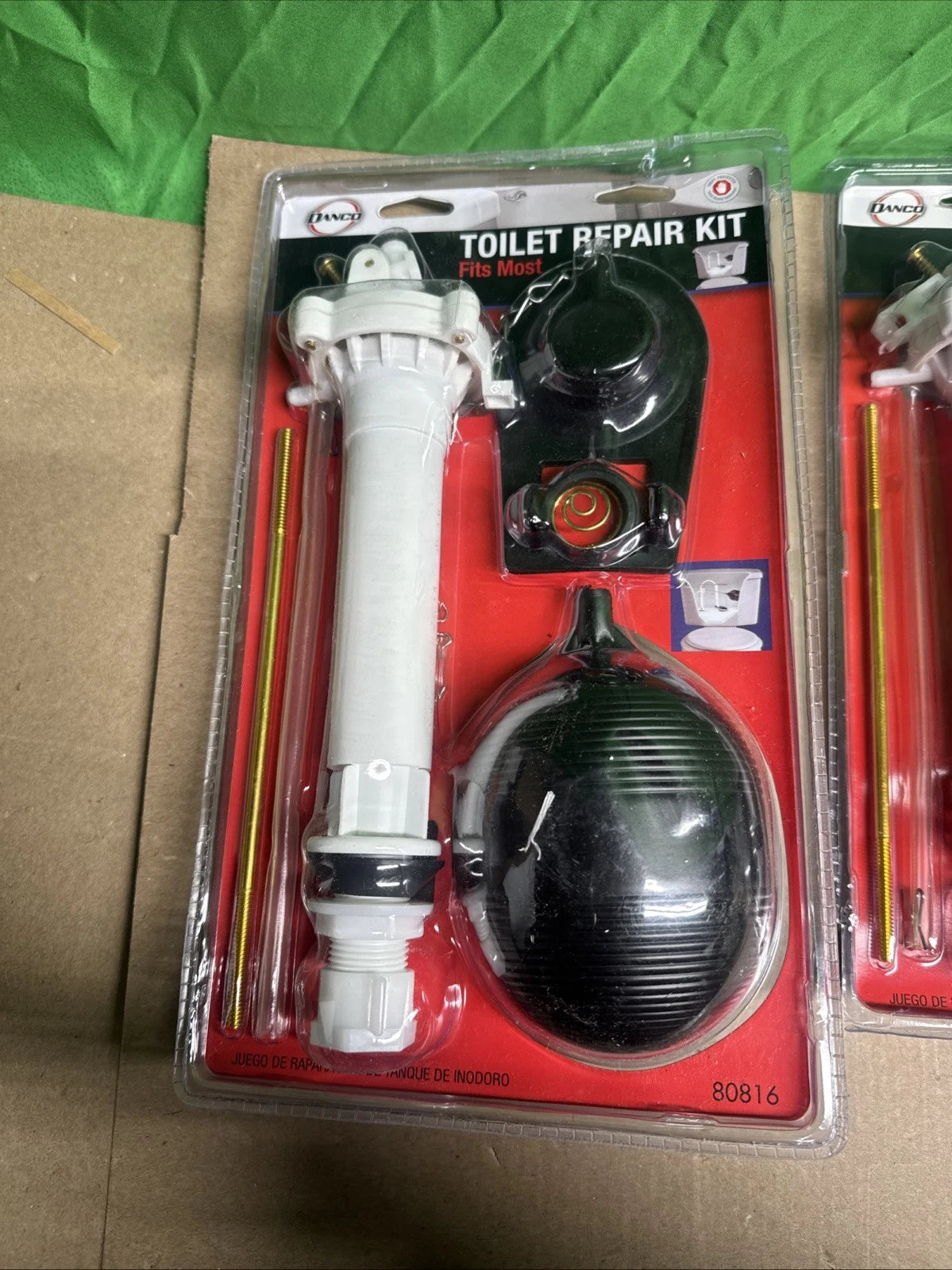 LOT OF 3 Danco 80816 Complete Toilet Repair Kit Fill Valve, Flapper, Rod, Float