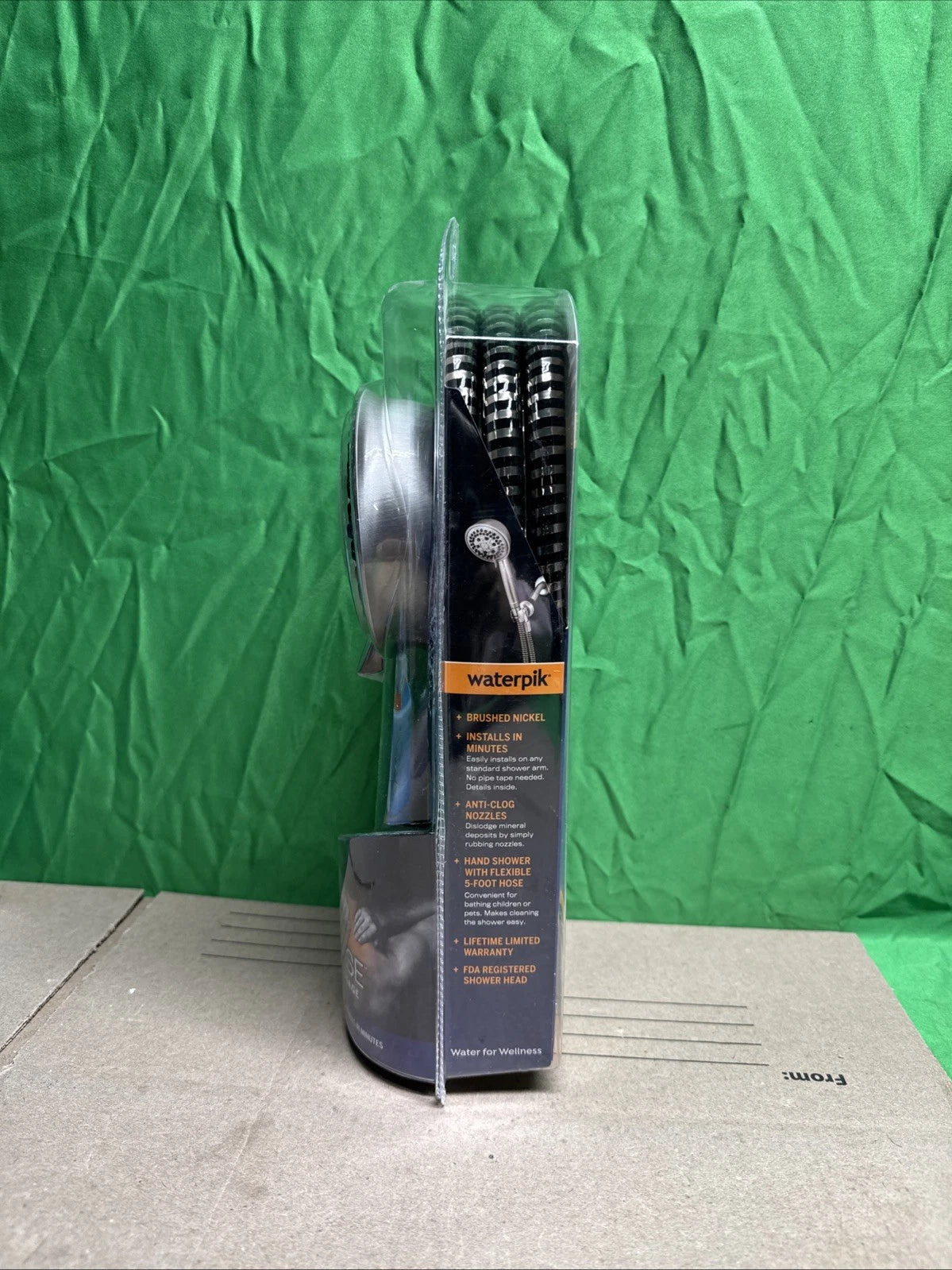 Waterpik PowerPulse Massage Hand Held Shower Head Brushed Nickel 7 Settings