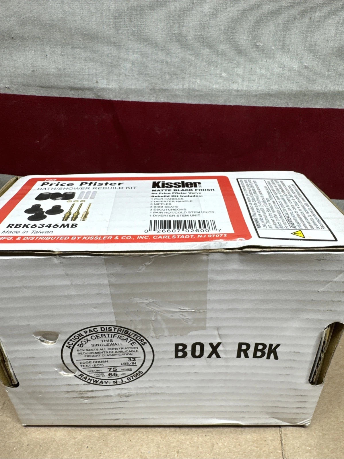 Kissler RBK6346MB Replacement Pfister Bath/Shower Rebuild Kit - Matte Black