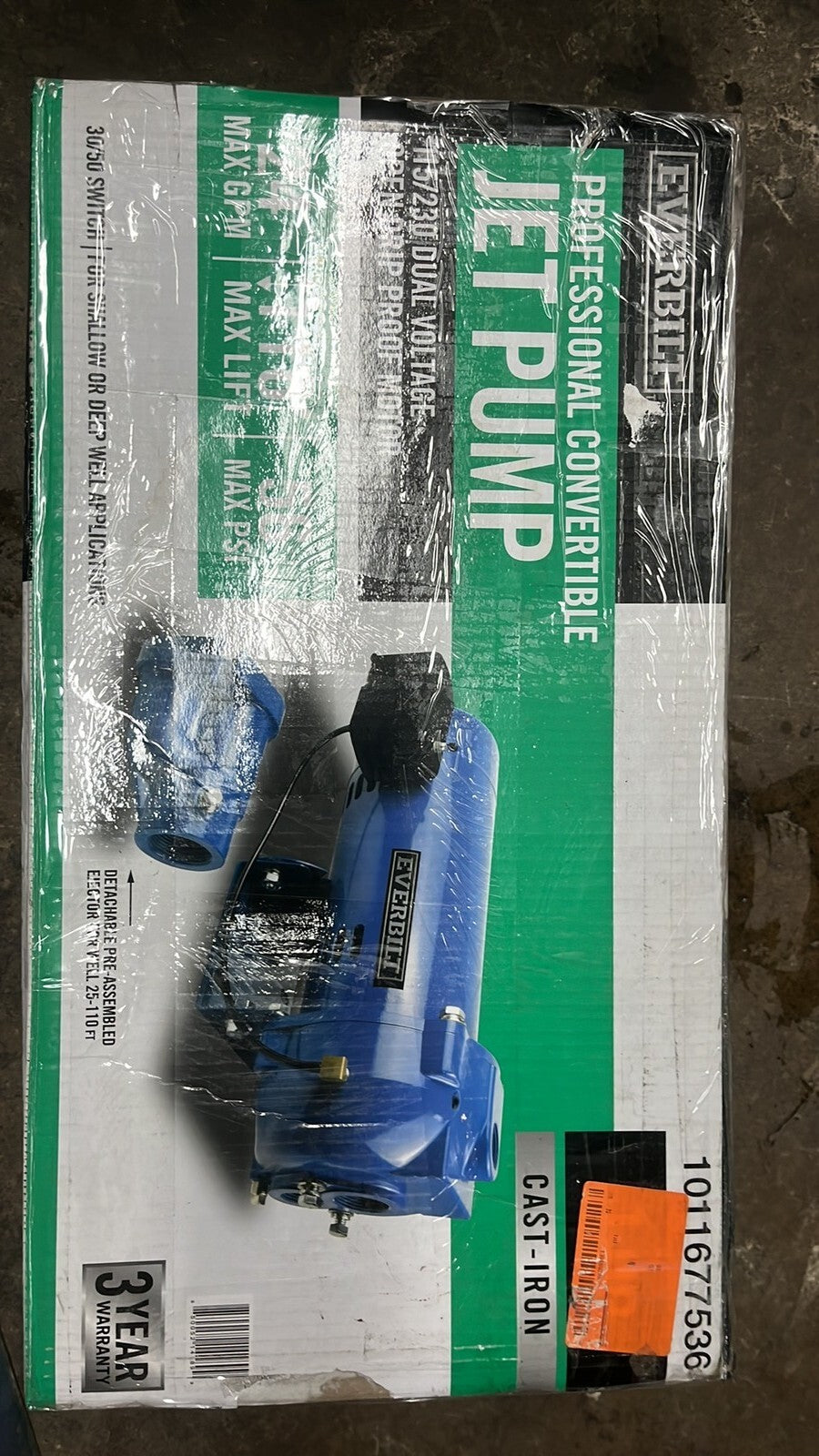Everbilt HDCWJ10, 1 HP Professional Convertible Jet Pump *PARTS ONLY*