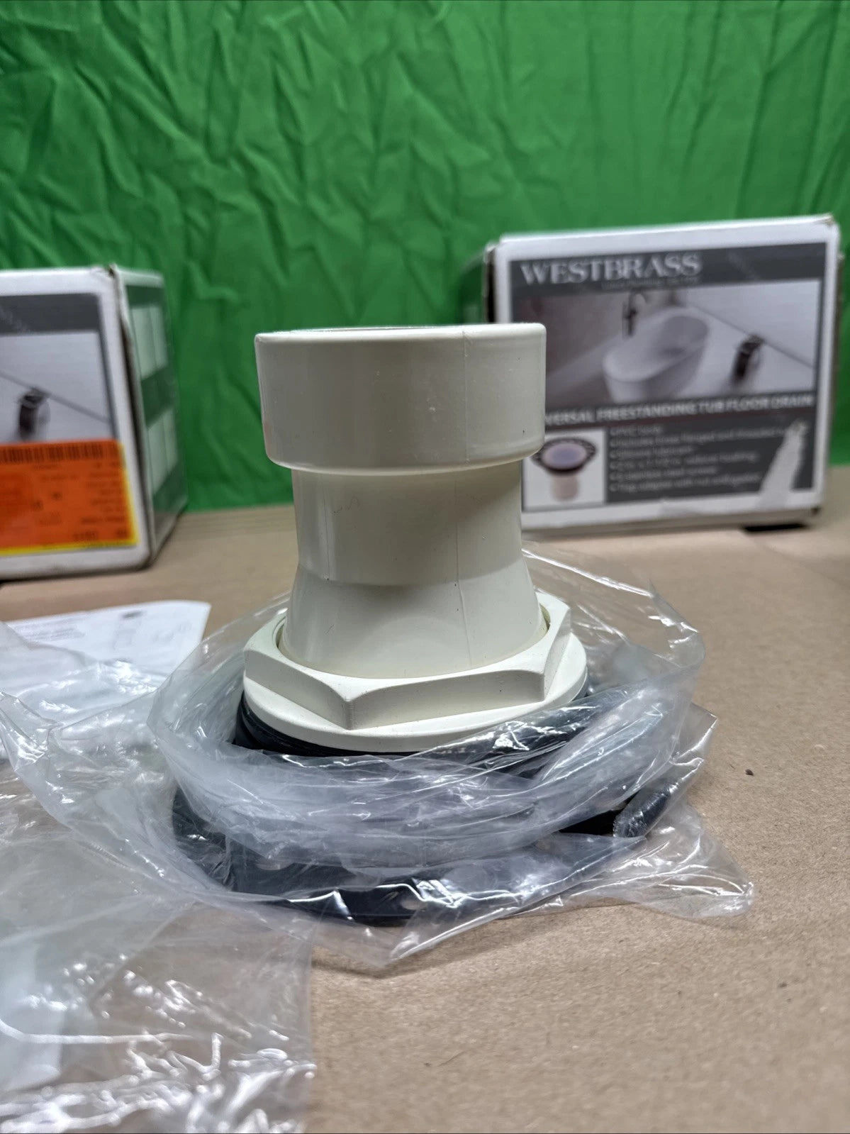 Westbrass Universal Freestanding Bathtub Floor Drain Kit TC3PWB