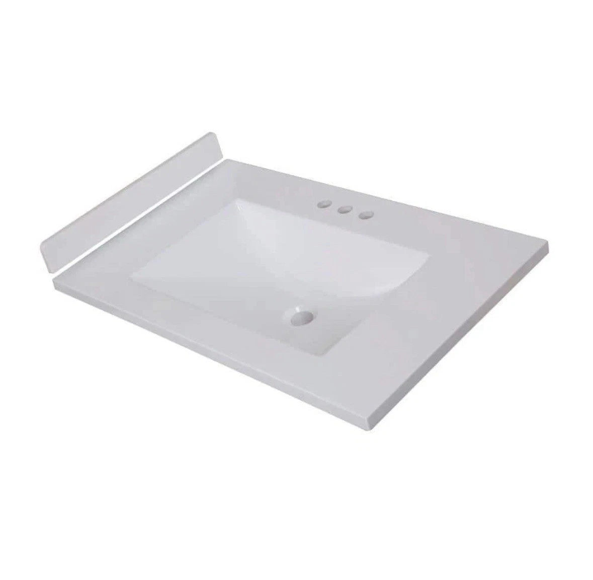 St. Paul 18 in. W Cultured Marble Vanity Sidesplash in White