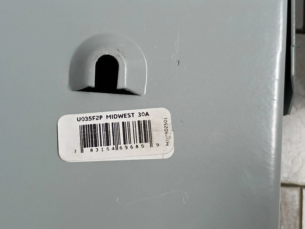 (2PK) Midwest U035F2P Electric Products 30-Amp 120/240V Fused AC Disconnect OB