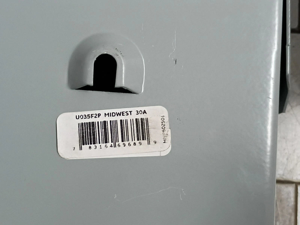 (2PK) Midwest U035F2P Electric Products 30-Amp 120/240V Fused AC Disconnect OB
