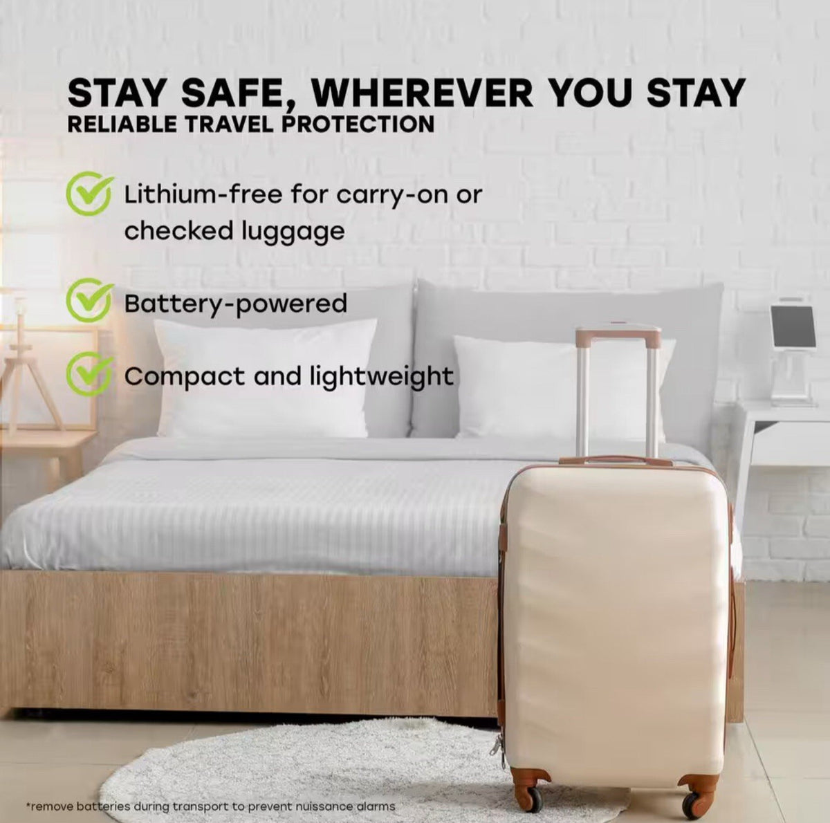 AA Battery Powered Carbon Monoxide Detector with Digital Display NEW
