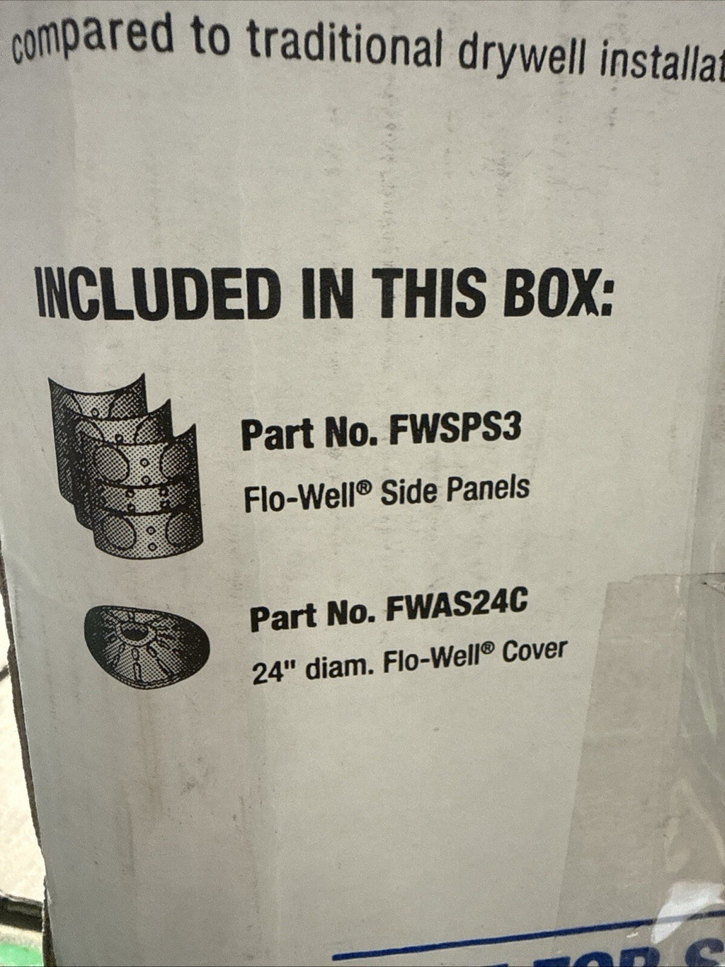 NDS 24 in. Plastic Storm Water Leaching System FWAS24 New Open Box