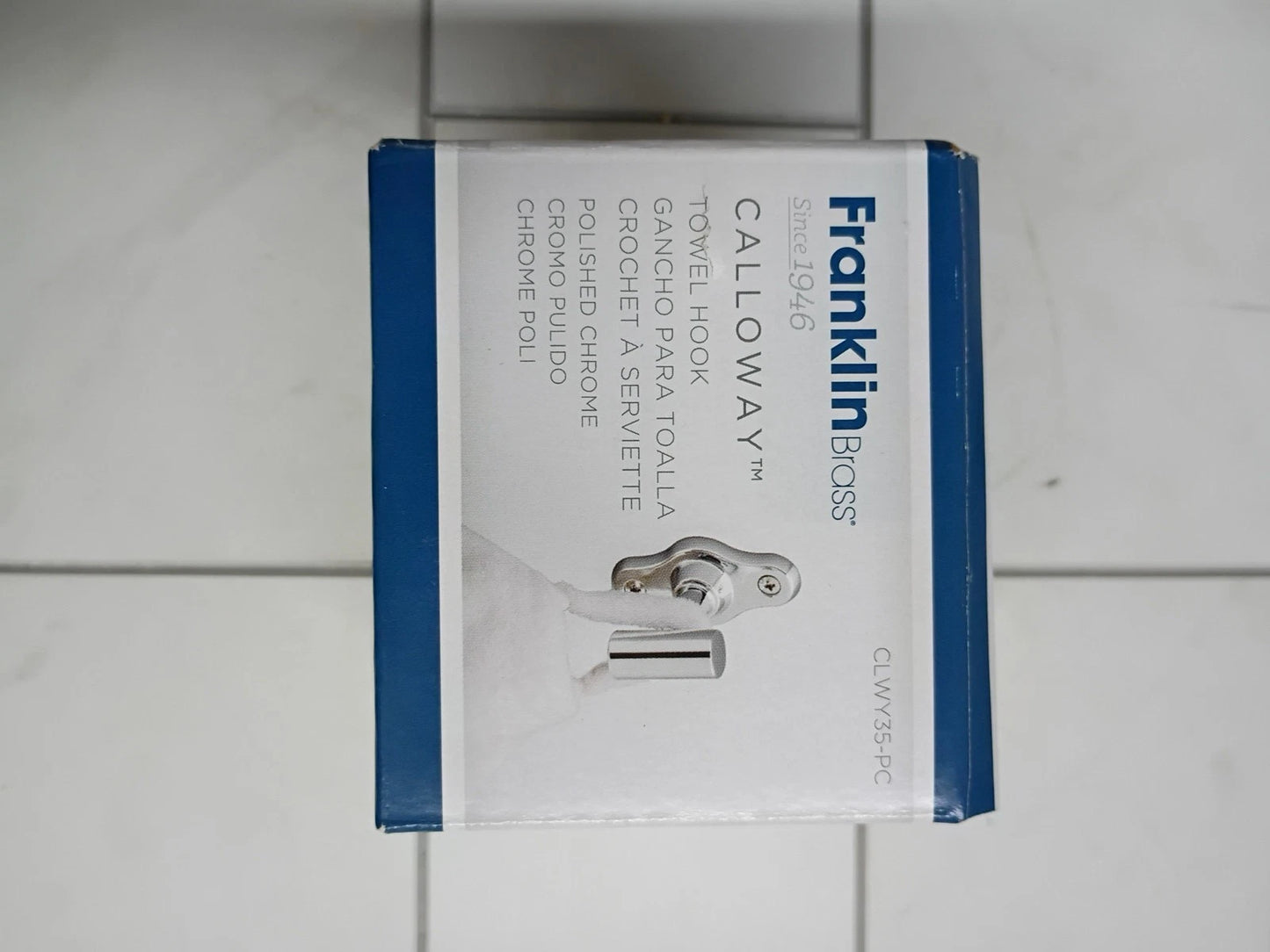 Franklin Brass CLWY35-PC Calloway Single Towel Hook Wall Mount Chrome New OB