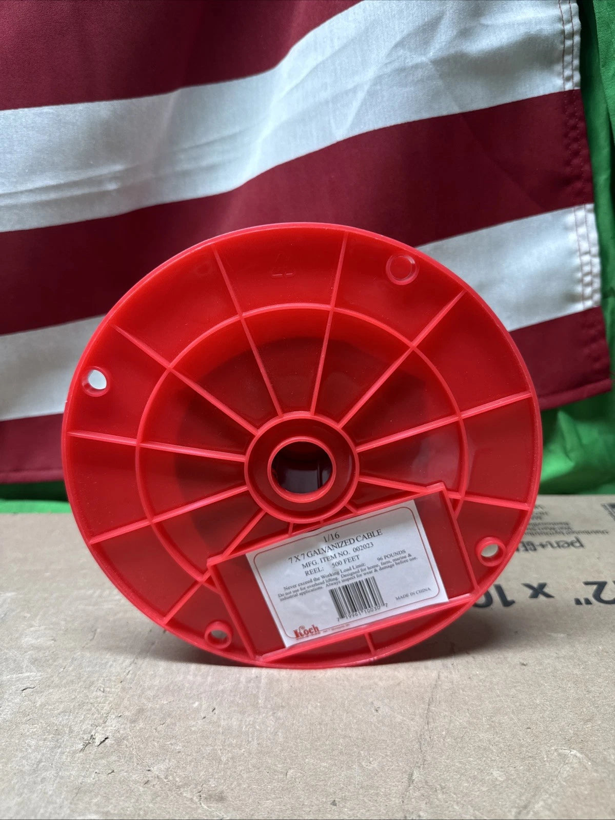 Koch 002023 1/16 by 500-Feet 7 by 7 Cable, Galvanized 500 Feet