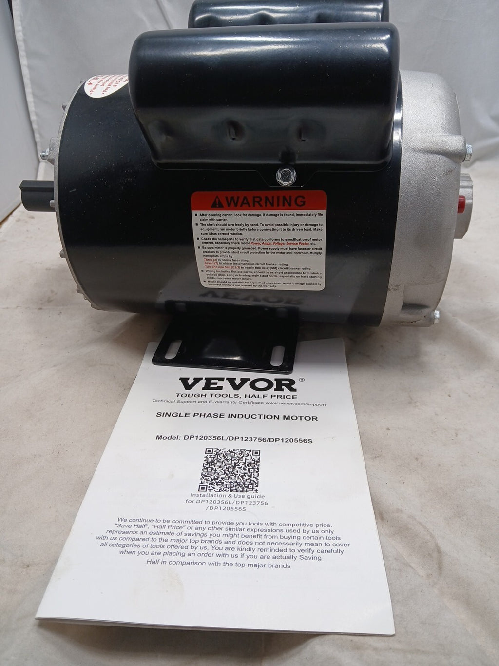 Induction  motor Model #DP120356l  VEVOR NEW OB Tested Work Great