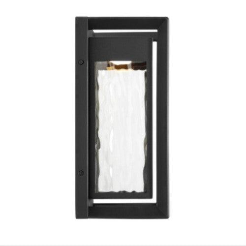 Studio Urband Small 1-light Textured Black Outdoor Integrated LED Wall Open Box