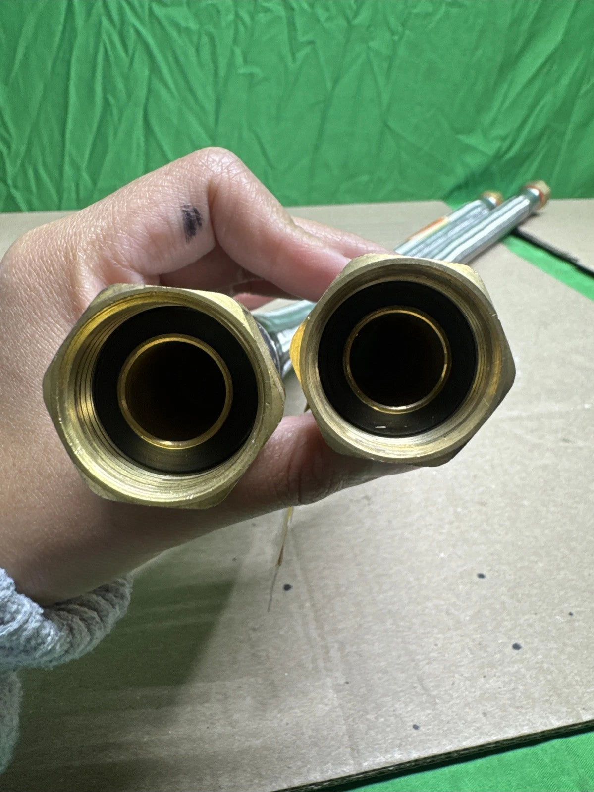 3/4 in. FIP x 3/4 in. FIP x 24 in. Stainless Steel Water Heater Supply Line