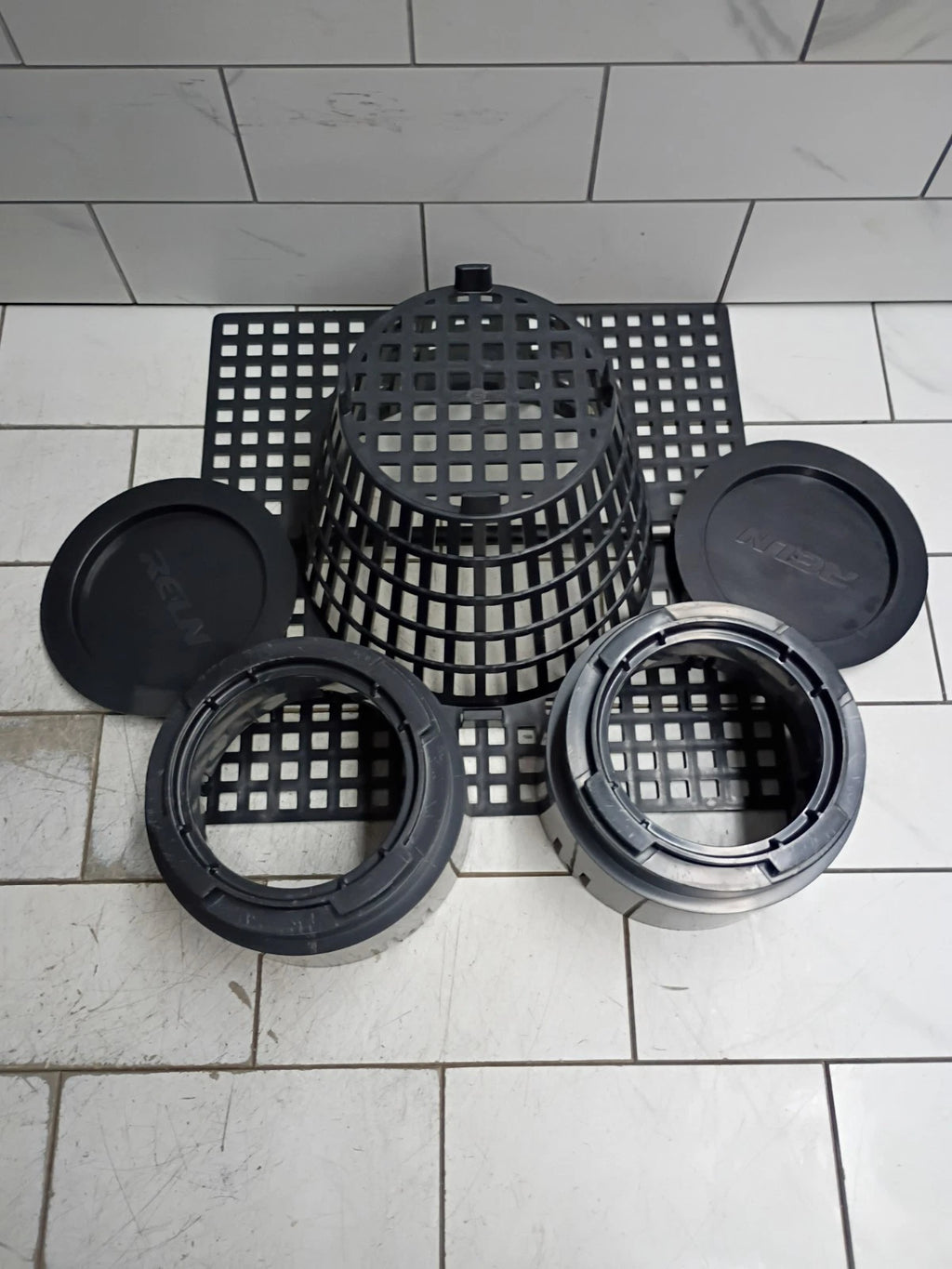 RELN 001028 12" x 12" Catch Basin Kit 5.8 Gal Capacity Fits 3" or 4" SewerDrain