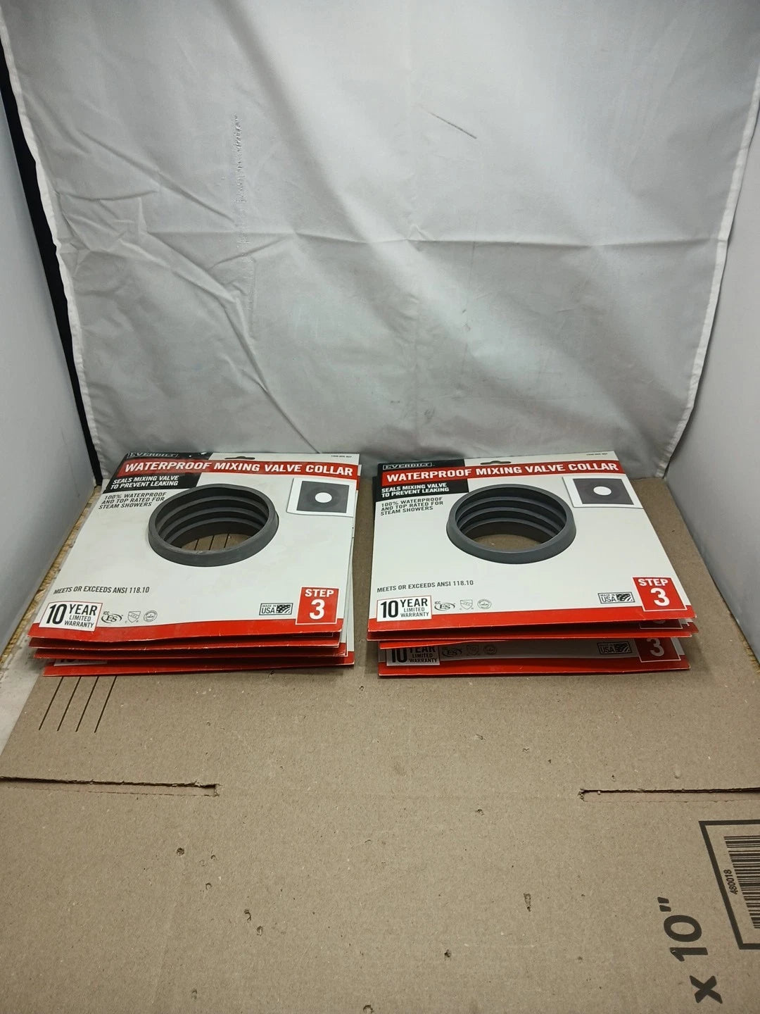 8pck Everbilt EVBWPVC1PK Watershield Shower System Seal 8 in. Waterproof Mixing