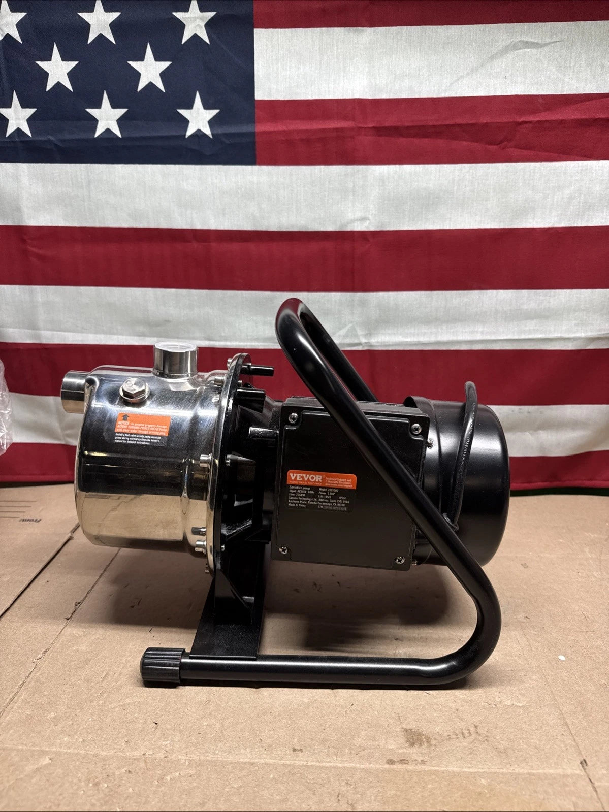 VEVOR Shallow Well Pump, 1HP 115V, 1200 GPH 145 ft Head…