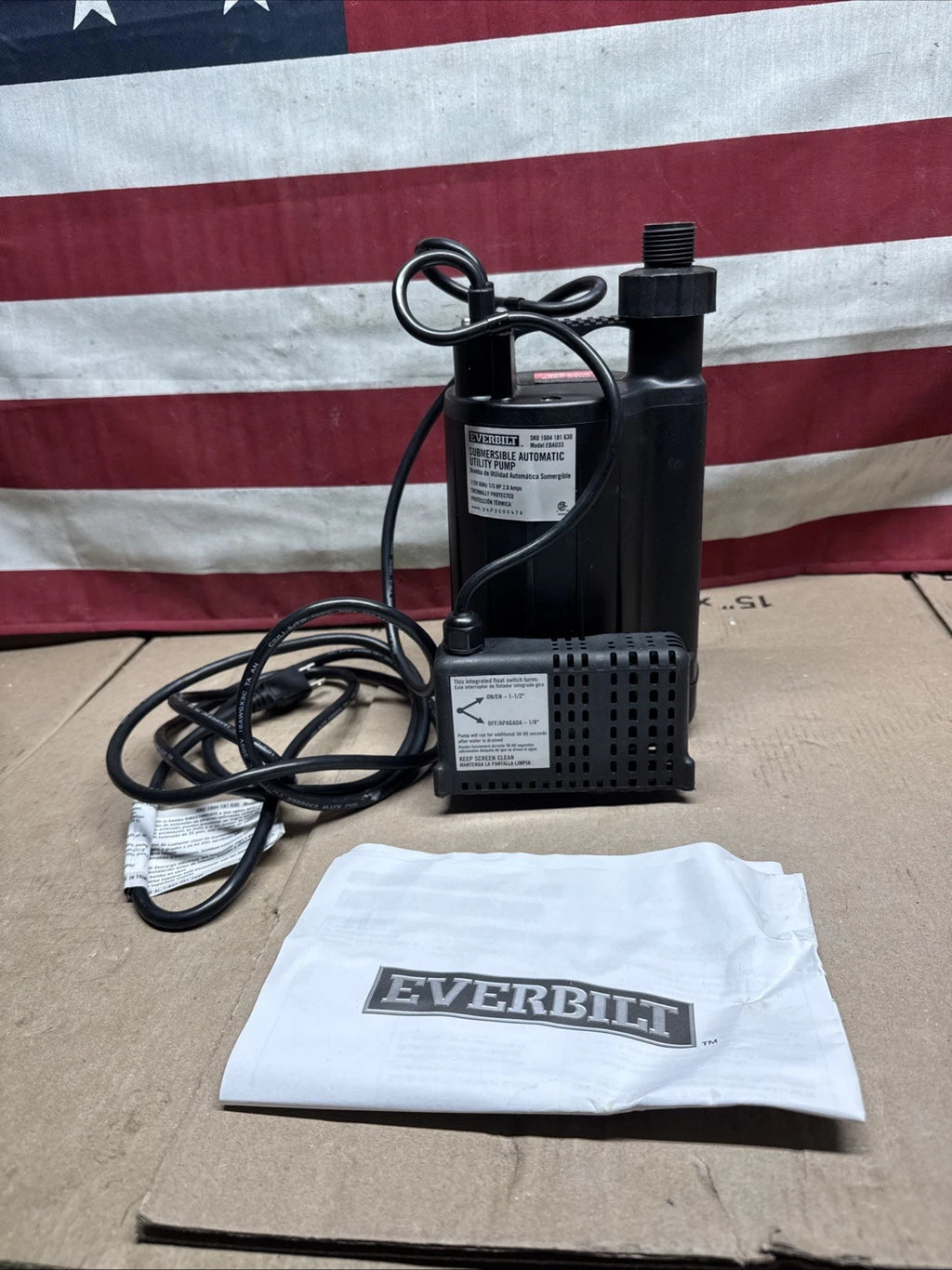 Everbilt EBAU33 1/3 HP Automatic Utility Pump 1004181630