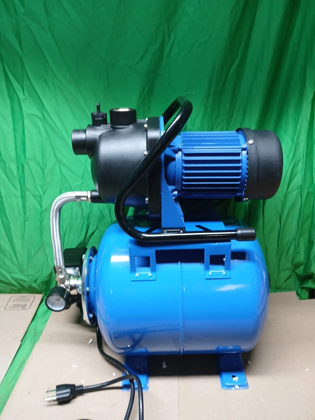 1.6HP Shallow Well Pump with Pressure Tank Automatic Water Booster for Home