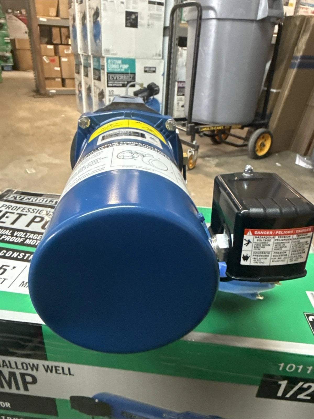 Everbilt Shallow Well Jet Pump Cast Iron 1/2HP HDSWJ5 (Used Read Description)