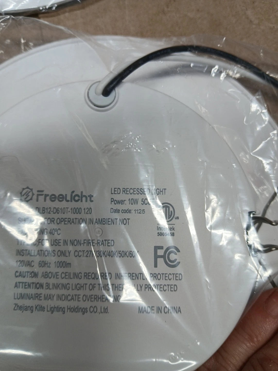 6pk Freelight 6 Inch 5CCT in 1 led can lights with flat trim