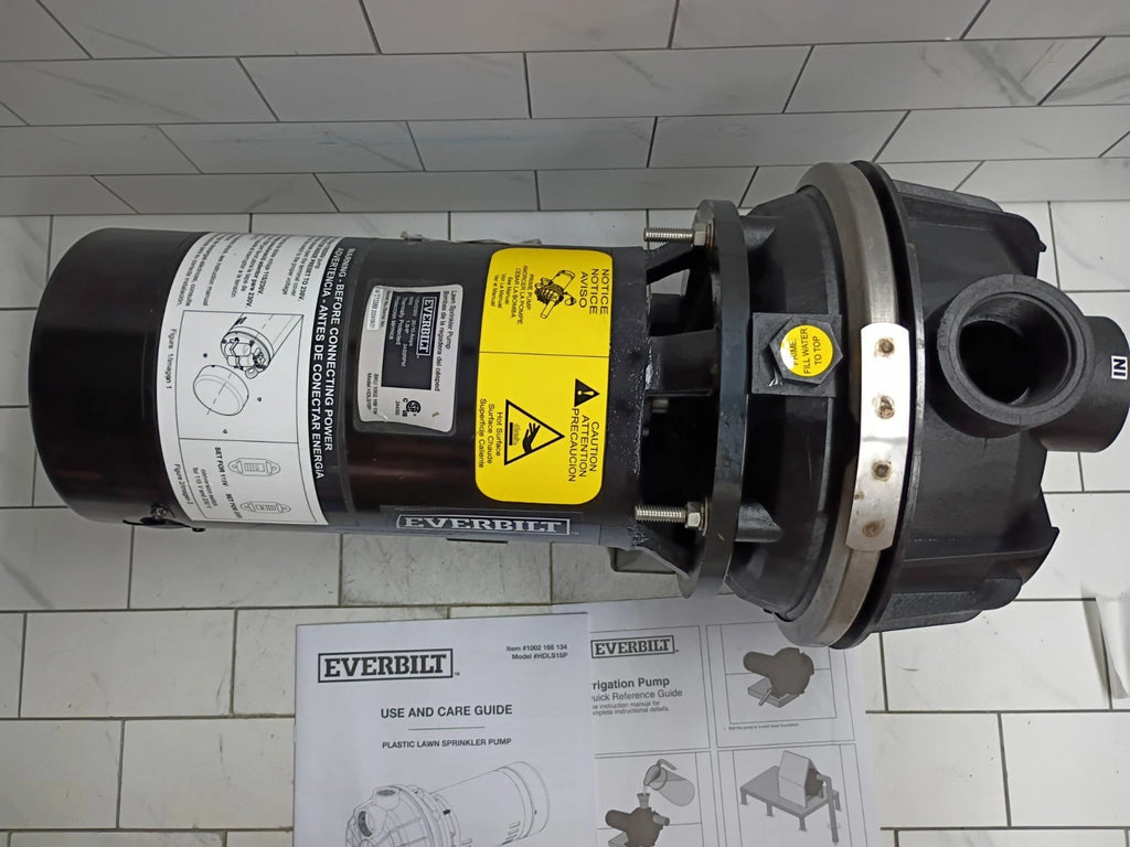 Everbilt HDLS15P, Lawn Irrigation Pump Plastic 1-1/2HP OPEN BOX READ DISCRIPTION