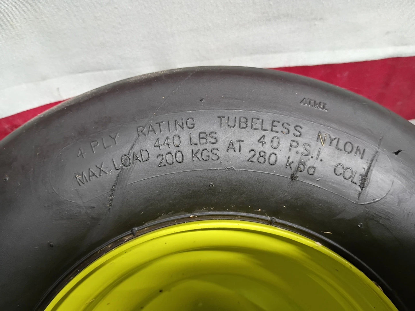 2 Front Wheel / Tire for Ryobi 54" Z54Li 80v Zero Turn Mower, Low Hours Used,